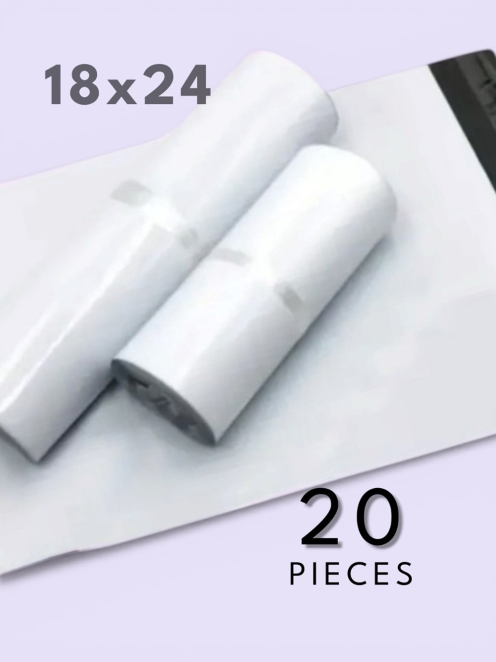 18x24 Polymailers 20 Pack Large White Shipping Bags Boutique Mailers